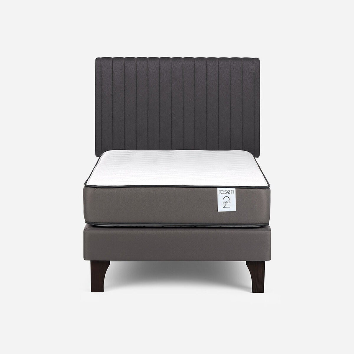 Cama Europea Rosen 1 Plaza New Style 2 Plus + Respaldo Lucio