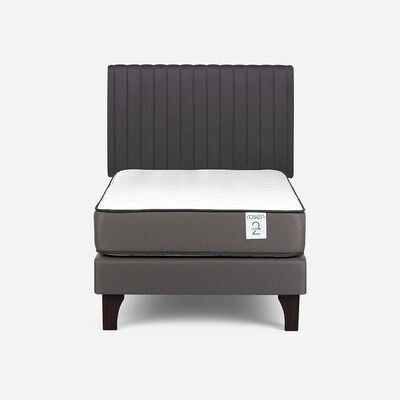 Cama Europea Rosen 1 Plaza New Style 2 Plus + Respaldo Lucio