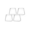 Pack 4 Vasos de Vidrio Simplit Estilo Japonés 320 ml