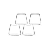 Pack 4 Vasos de Vidrio Simplit Estilo Japonés 320 ml