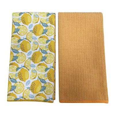 Pack 2 Paños de Cocina Casa Linda Lemon 40 x 60 cm
