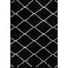 Bajada de Cama Idetex Shaggy Cell 133 x 180 cm Negro