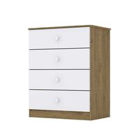 Cómoda Home Mobili Bixar 4 Cajones Blanco