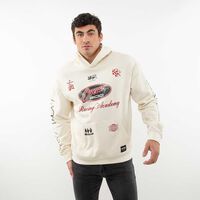 Poleron Hoodie Hombre Icono Blanco, Negro