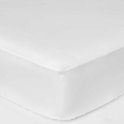 Sábana Inferior Elements & Co 200 Hilos 1,5 Plazas Liso Blanco