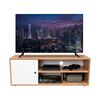 Rack TV TuHome Noah 55" Macadamia y Blanco