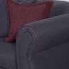 Juego de Living Black Factory Emili Sofá 3 Cuerpos + Dos Sillones 1 Cuerpo Marengo