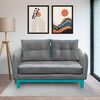 Sofá Living Factory Vintage 2 Cuerpos Gris