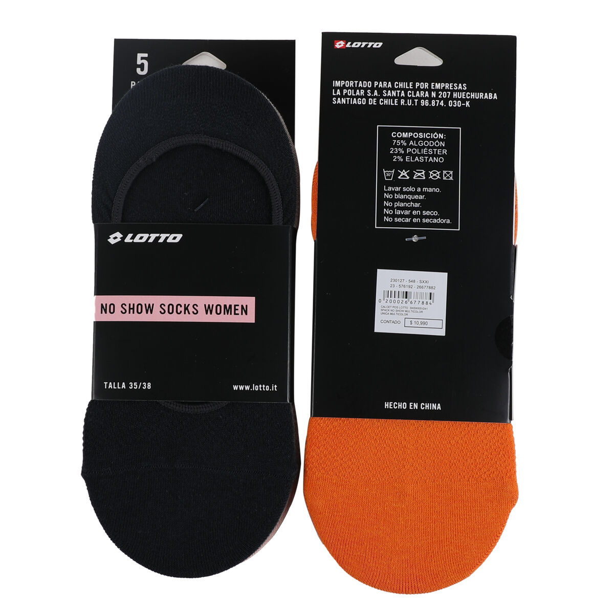 Calcetines Unisex Lotto Pack 5 Unidades