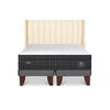 Cama Europea CIC Base Dividida Súper King Lux + Respaldo Panaro