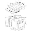 Kit Cocina Sindelen Campana CA-610EIN + Horno Empotrable HE-7200IN + Encimera CEG-4600IN