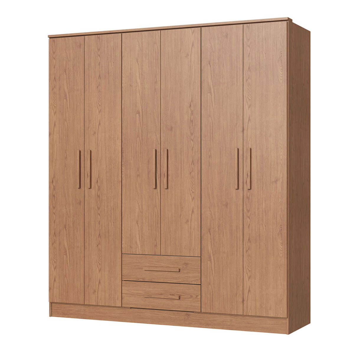 Closet Vekkahome Americano 6 Puertas 2 Cajones Caf&eacute;