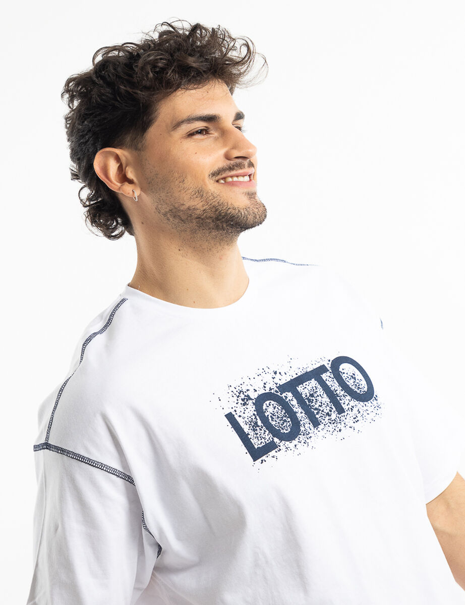 Polera Oversize Print Hombre Lotto Strada