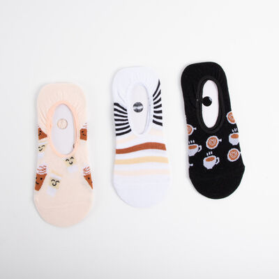 Imagen 2 del producto Pack 3 Calcetines Invisible Mujer Icono Surtido