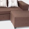 Sofá Seccional Mexx Muebles Ginebra 5 Cuerpos Chocolate
