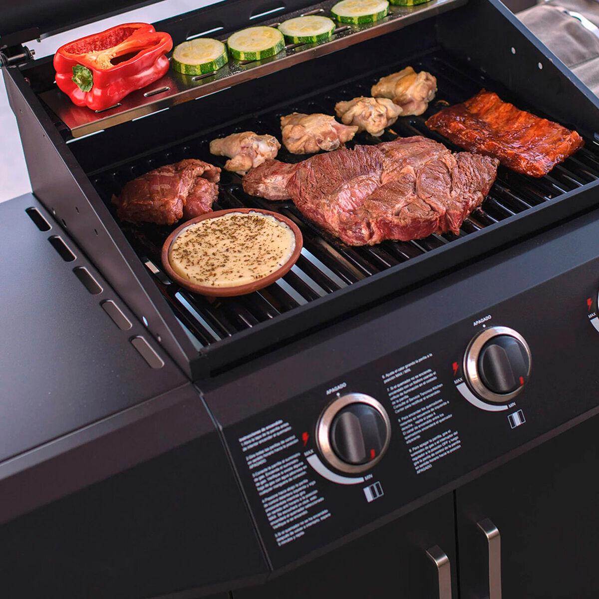 Parrilla a Gas FDV Essence Black 3Q