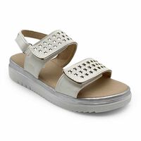 Sandalia Niña Mila Blanco, Negro, Rosado