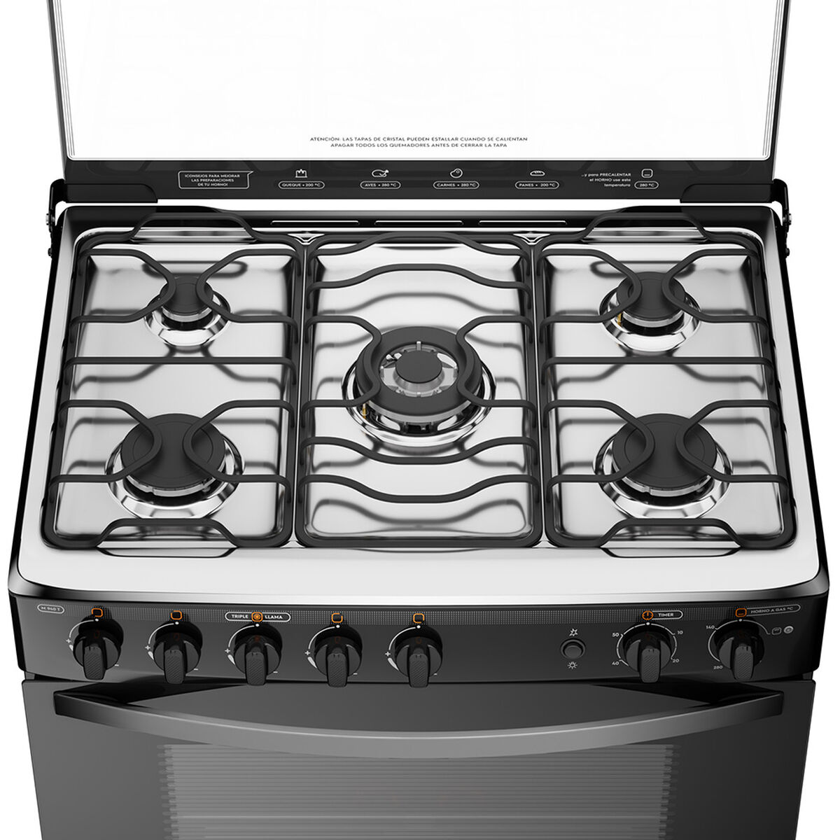 Cocina a Gas Mademsa M 940 T 5 Quemadores
