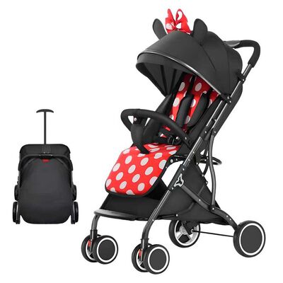 Coche de Paseo V6 Compacto con Accesorios Lubabycas Rojo
