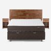 Boxet Rosen 2 Plazas Ergo T + Respaldo + 2 Veladores Tabor Caramelo