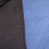 Quilt Doral 1,5 Plazas Negro Y Celeste Hotpress Bicolor