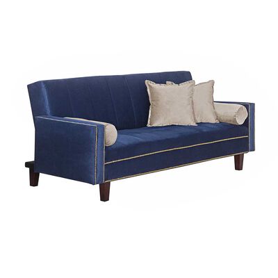 Imagen 2 del producto Futón Black Factory Vanguardia 3 Cuerpos Azul Beige