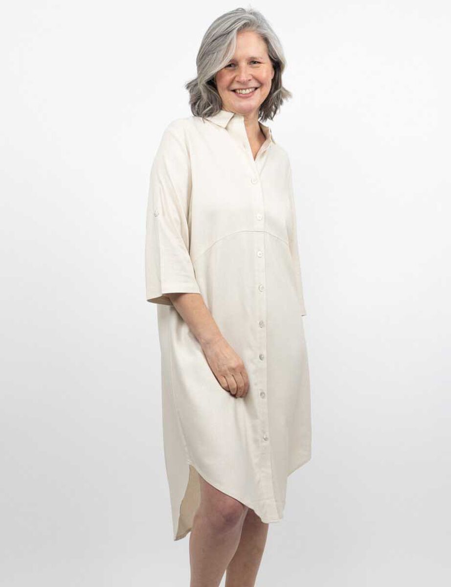 Vestido Midi Manga Larga Mujer Portman Club