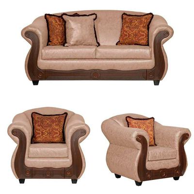 Juego de Living Black Factory Estambul 4 Cuerpos Beige