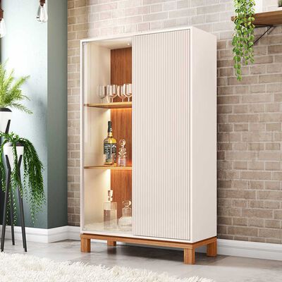 Imagen 2 del producto Vitrina Decocasa Mondrian Off White Castaño