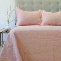 Quilt Doral 2 Plazas Rosa Pastel Bubbly