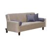 Futón Black Factory Vanguardia 3 Cuerpos Beige Gris