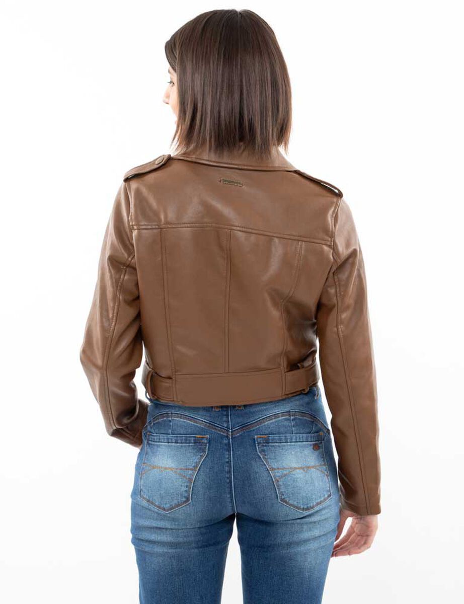 Chaqueta Biker Ecocuero Mujer Fiorucci