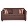 Juego de Living Ruzam Mobel Zafiro Sof&aacute; 3 Cuerpos + Dos Sillones 1 Cuerpo Lino Caf&eacute;