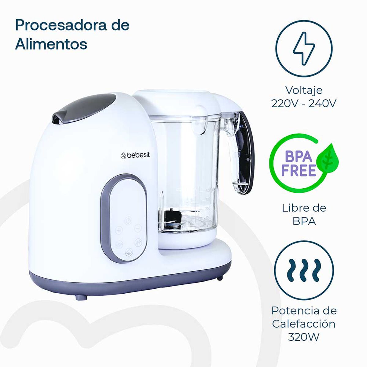 Procesadora de Alimentos Digital Bebesit