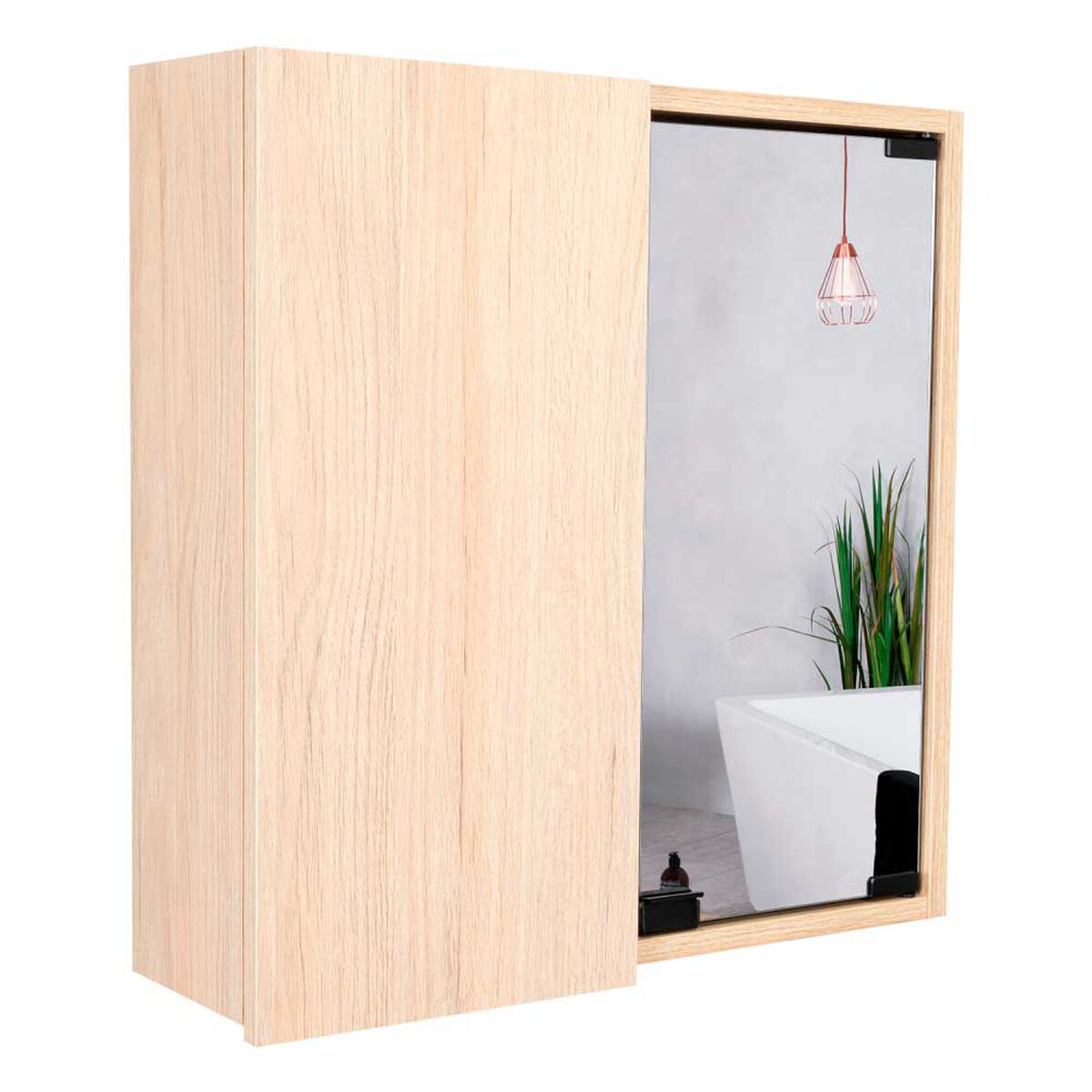 Botiqu&iacute;n con Espejo TuHome Miro 2 Puertas Rovere