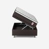 Boxet Rosen 1,5 Plazas New Style 6 + Respaldo + Velador Tabor Grafito
