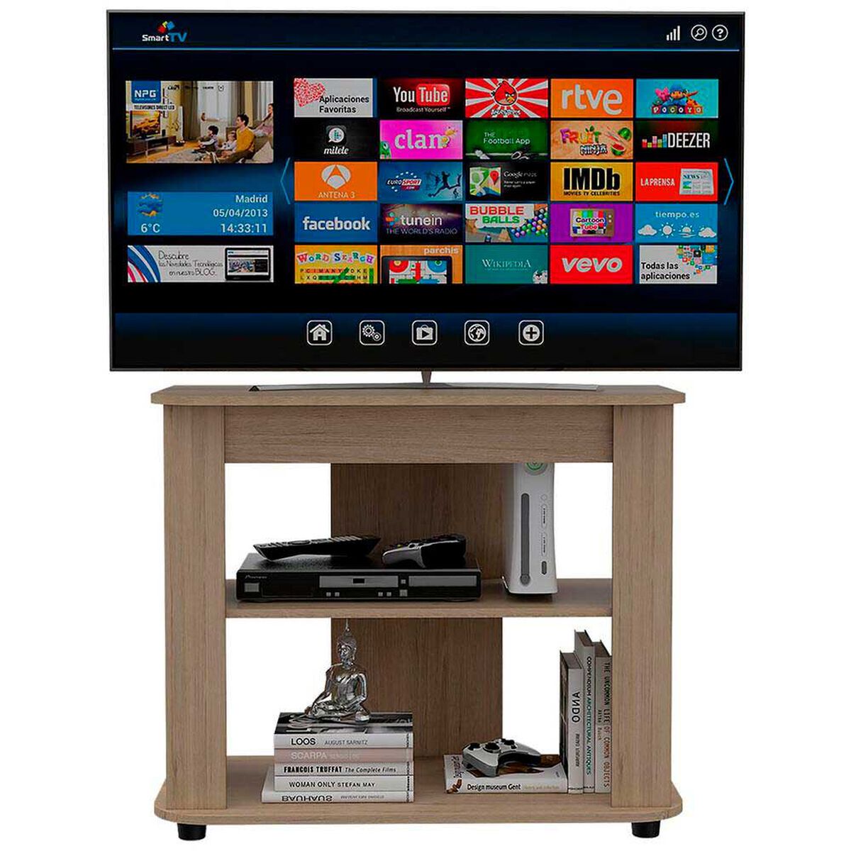 Rack TV TuHome Maori Hasta 40" Rovere