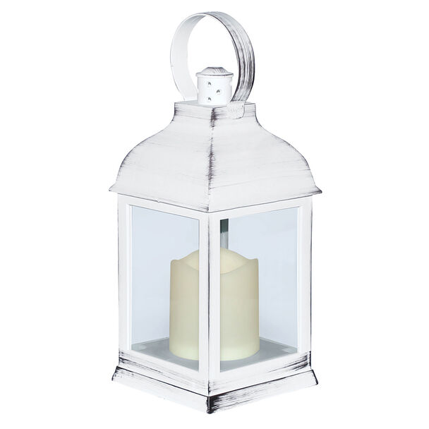 Fanal Plástico Con Vela Led