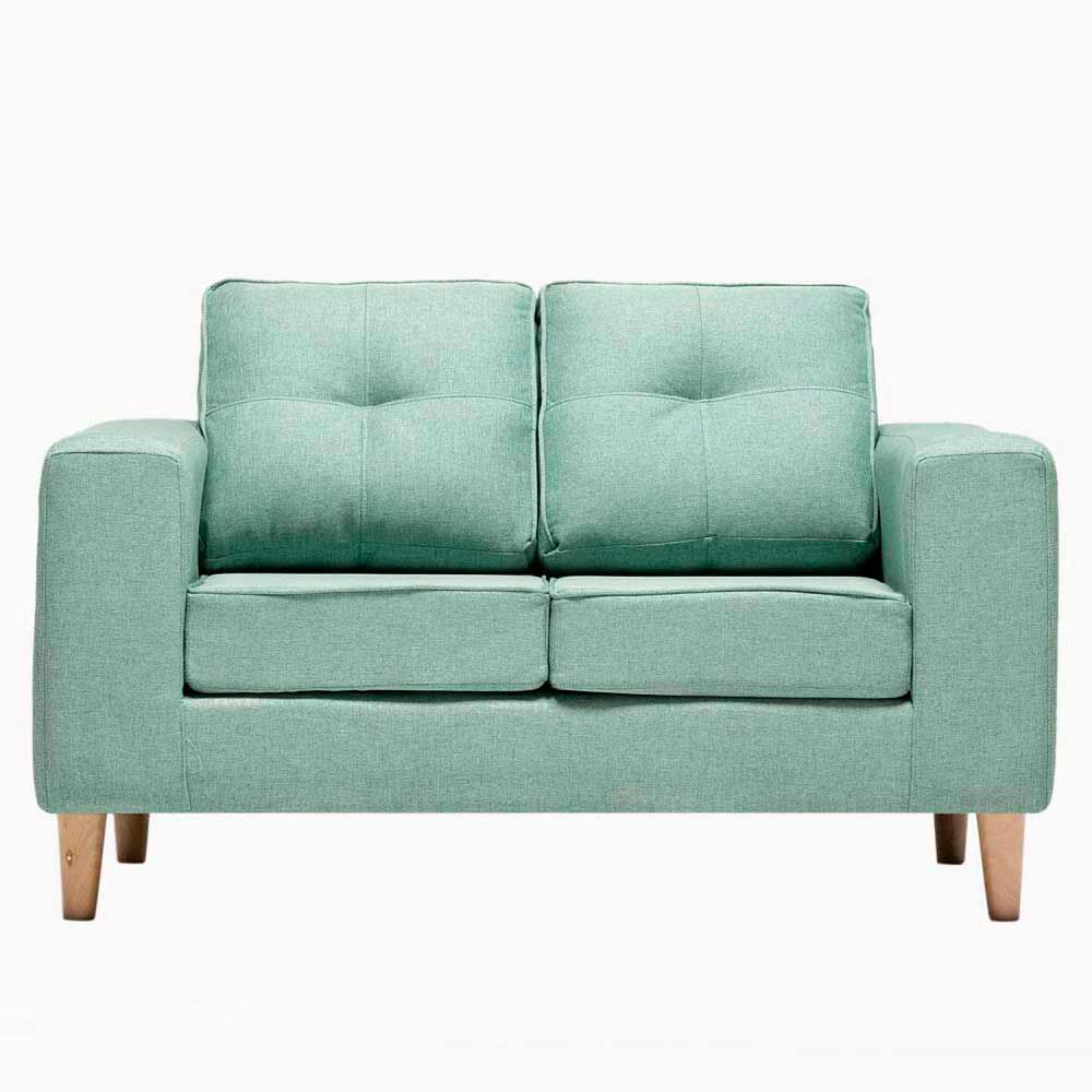 Sofá Kea Infinity Tela 2 Cuerpos Verde