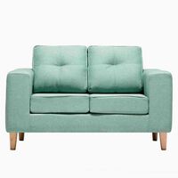 Sofá Kea Infinity Tela 2 Cuerpos Verde