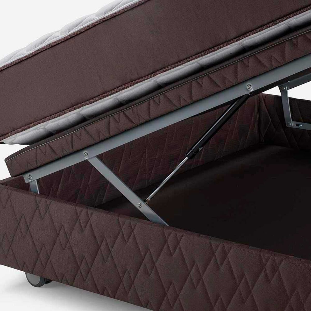 Boxet Rosen 2 Plazas Ergo T + Respaldo + 2 Veladores Tabor Caramelo