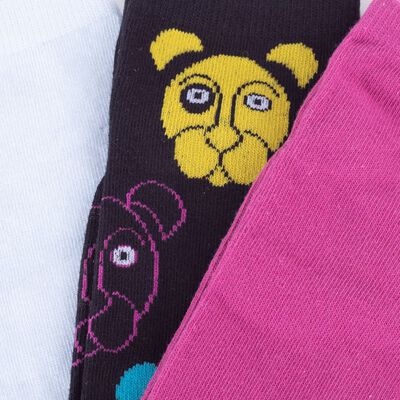 Imagen 2 del producto Pack 3 Calcetines Mujer Icono Negro