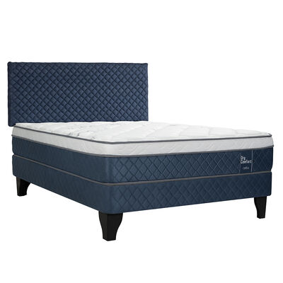 Cama Europea Celta 2 Plazas Dry Comfort + Respaldo