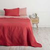 Set Quilt + Juego de Sábanas Mashini 1,5 Plazas Liso Coral