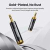 Adaptador Gold Estereo Jack 6.3Mm H/M Plug 3.5Mm Ugreen Av168