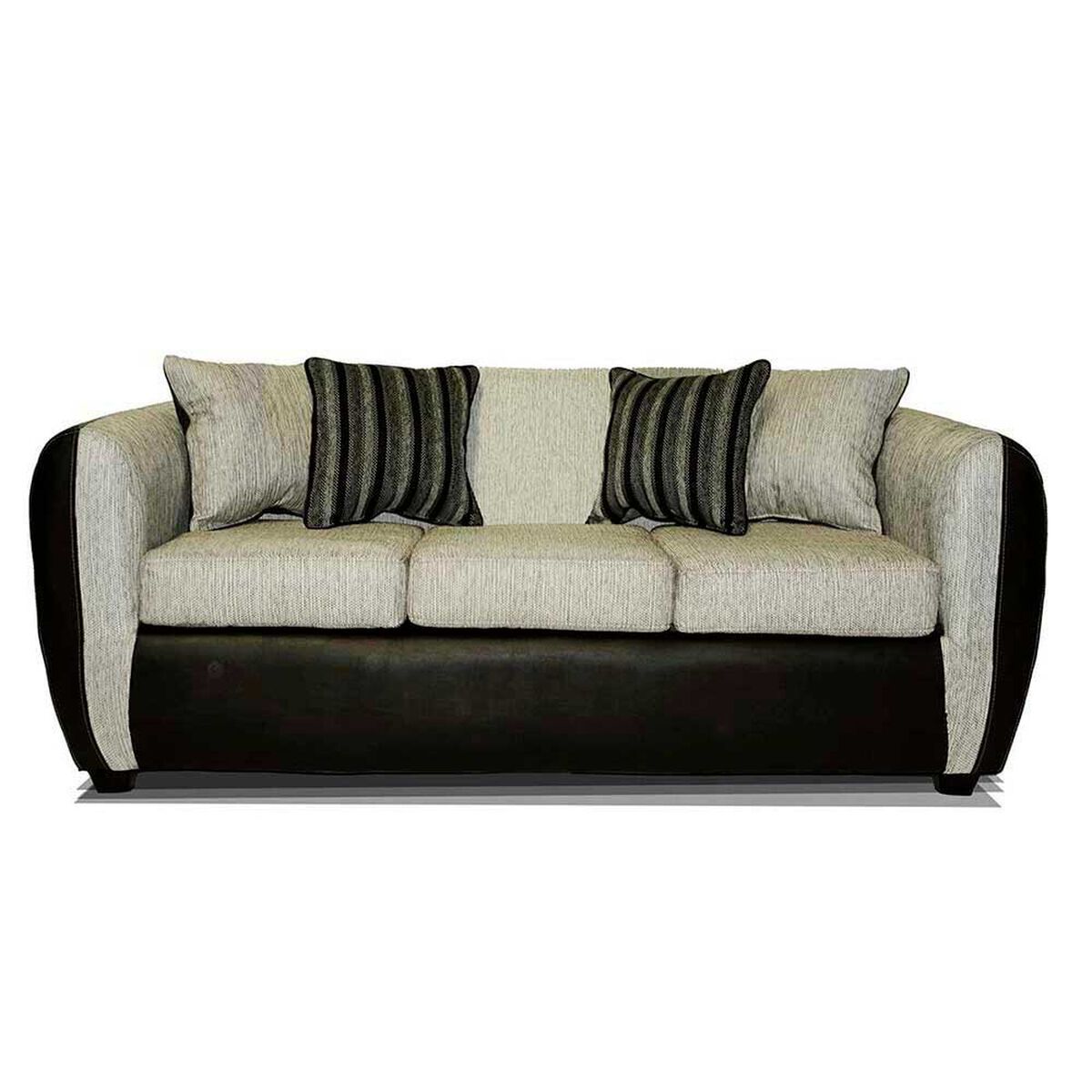 Juego de Living Elegant Detail Oklahoma Sof&aacute; 3 Cuerpos + Sof&aacute; 2 Cuerpos Gris Plata