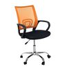 Combo Oficina Escritorio Wengue + Silla New York Negra y Naranjo Arthome