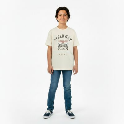 Polera Manga Corta Algod&oacute;n Ni&ntilde;o Cutback