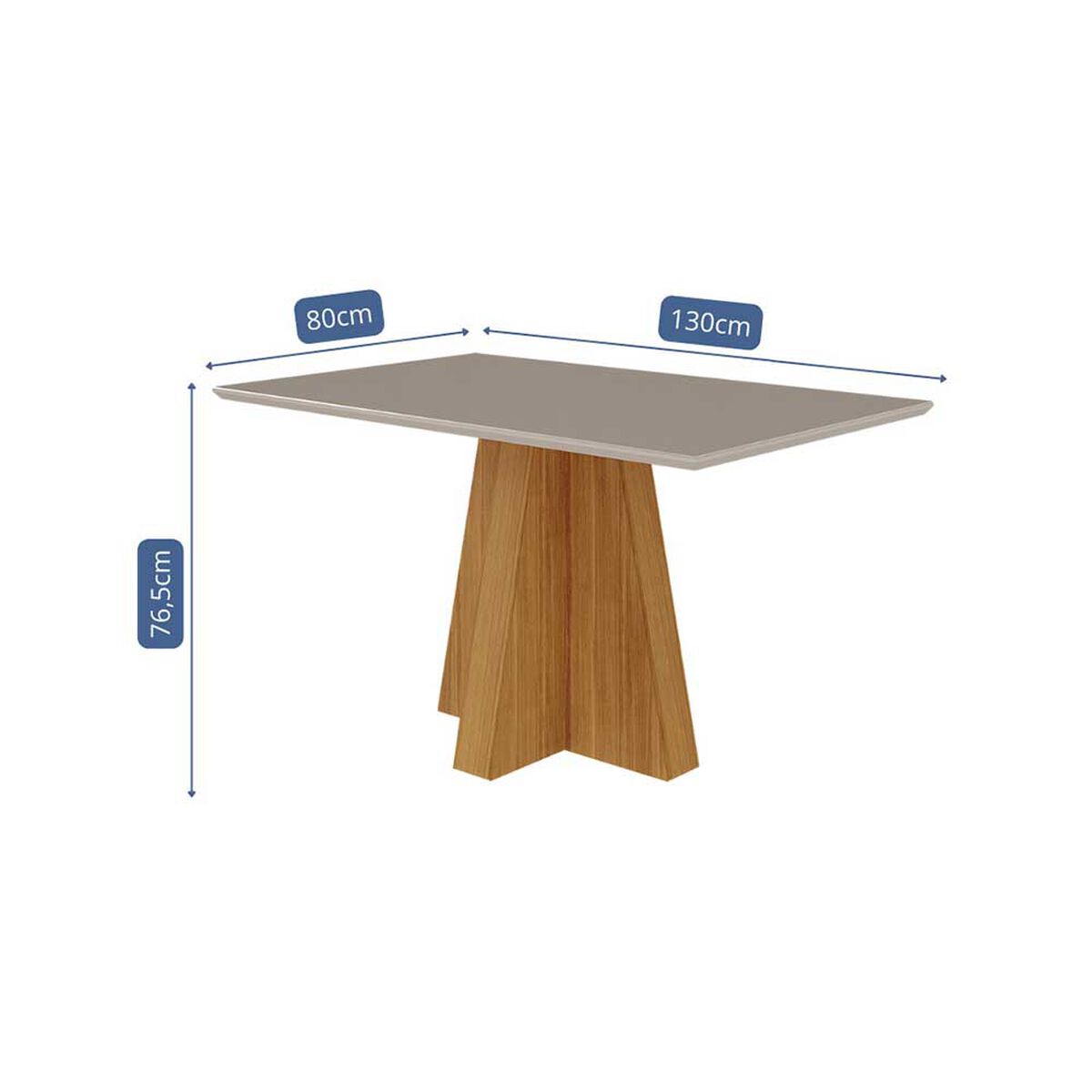 Juego de Comedor Decocasa Patricia 4 Sillas Off White