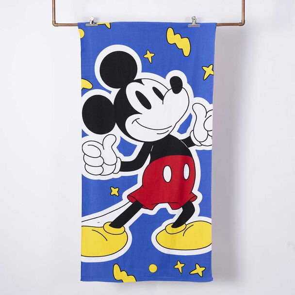 Toalla de Playa + Bolso + Jockey Disney Mickey 140 x 70 cm